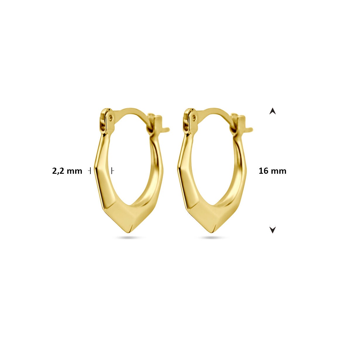 earrings lapid 14K yellow gold