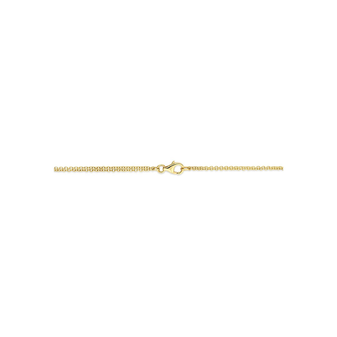 14k Geelgouden Schakel Ketting Anker