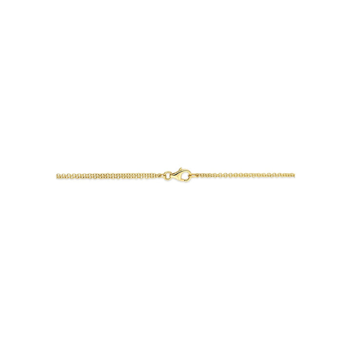 14k Geelgouden Schakel Ketting Anker