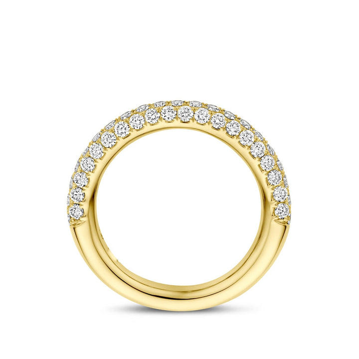 14k geelgouden ring met diamant 1.24ct