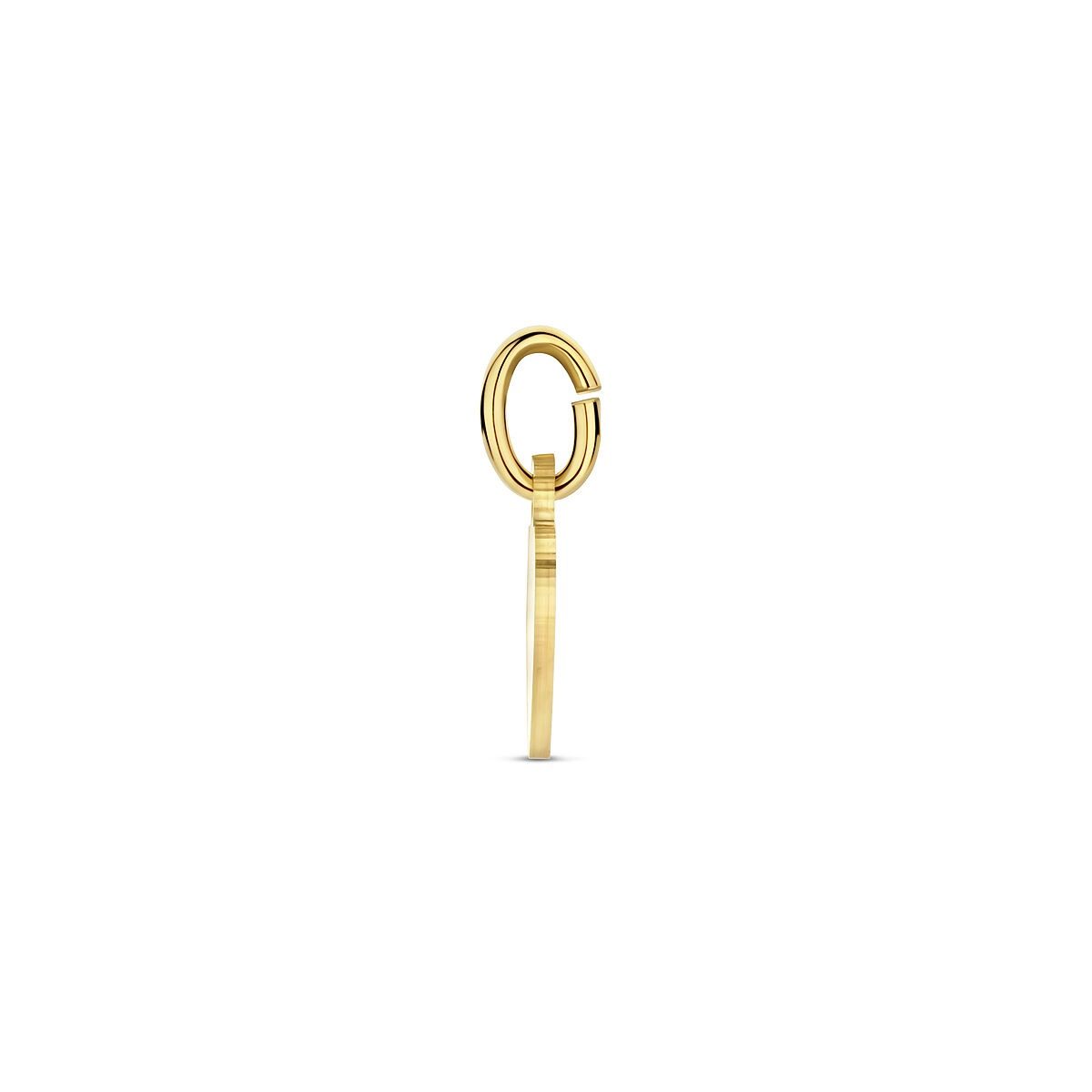 9k Geelgouden graveerhanger hartje 7,5 mm