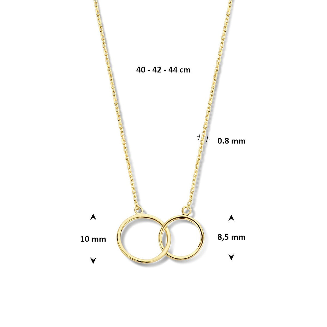 9k collier 40 - 42 - 44 cm 9K geel kleurig