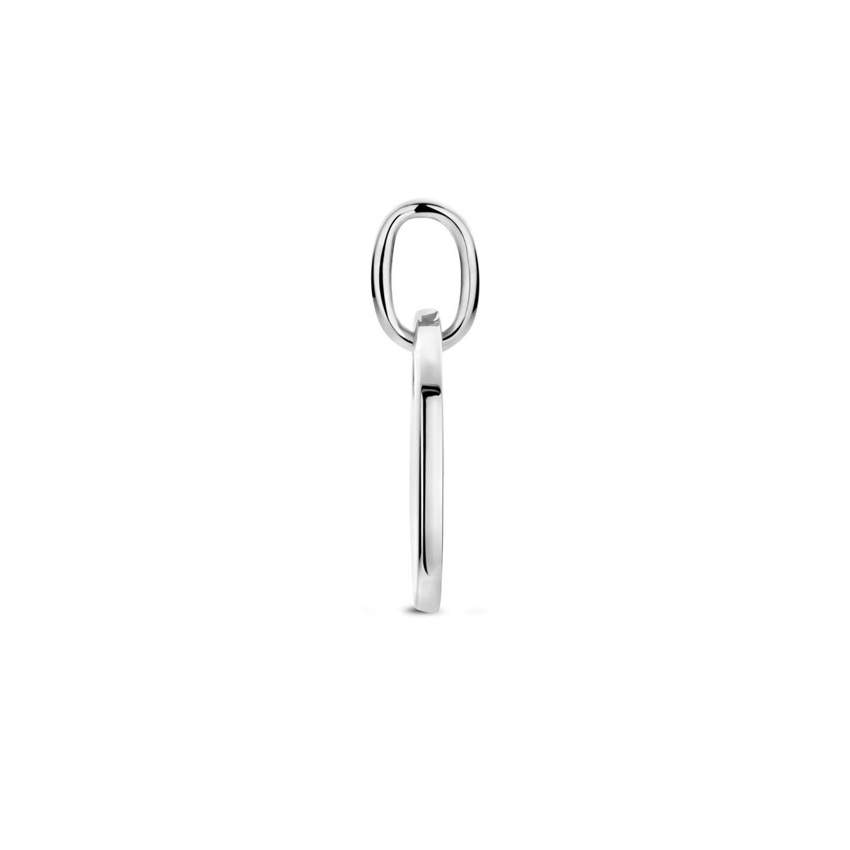 Zilveren hartjes graveerhanger – gerhodineerd 925 zilver