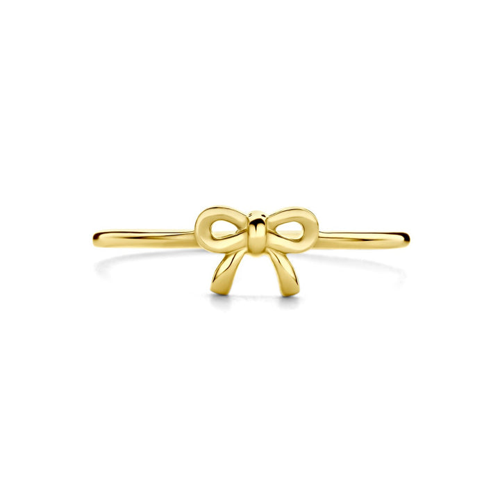 14k geelgouden ring met strik