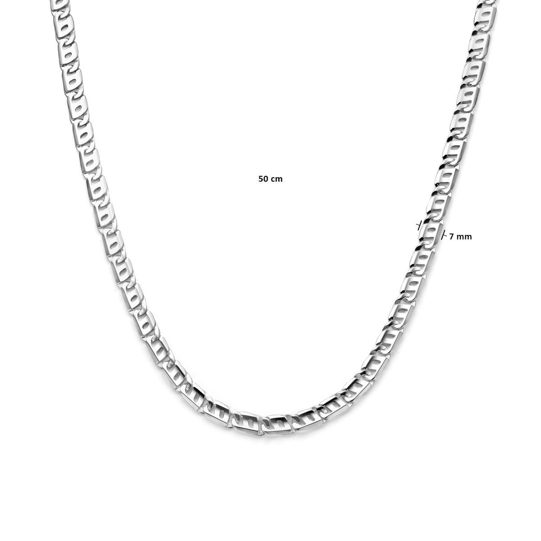 Zilveren heren ketting – Anker schakel 7mm
