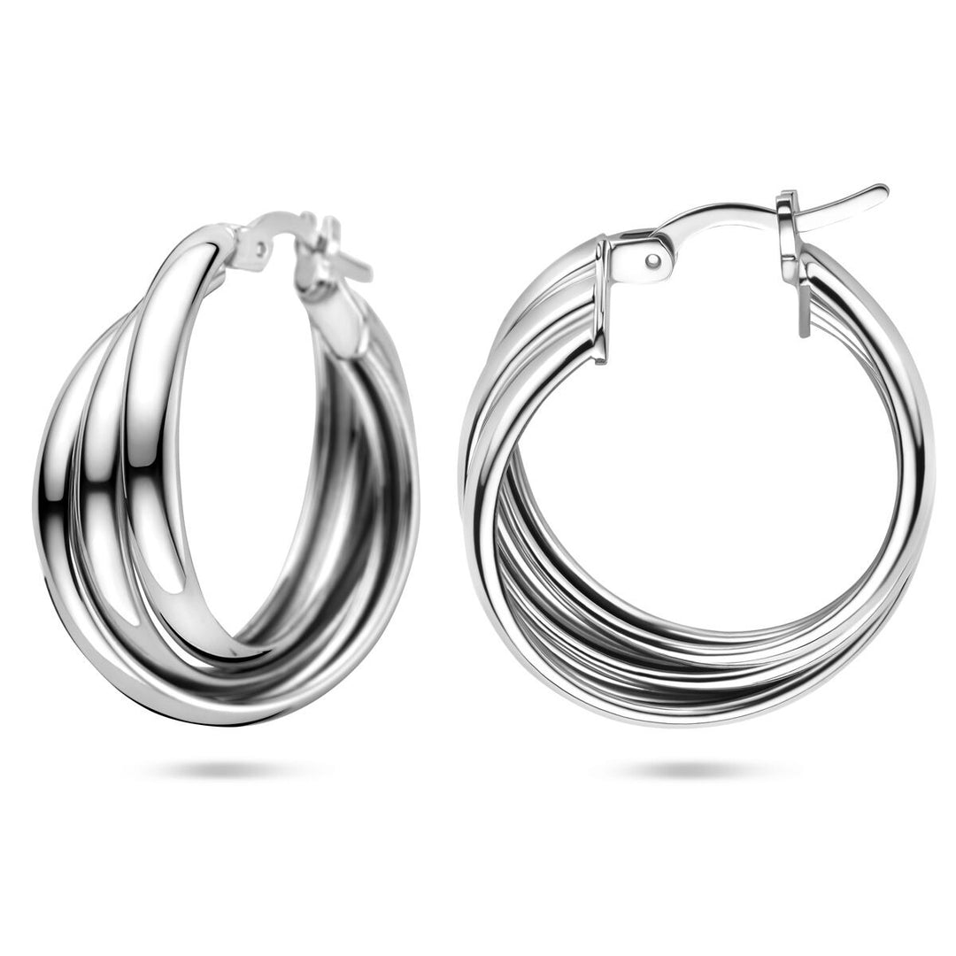 Zilveren oorringen gerhodineerd 925 – Dames Oorbellen