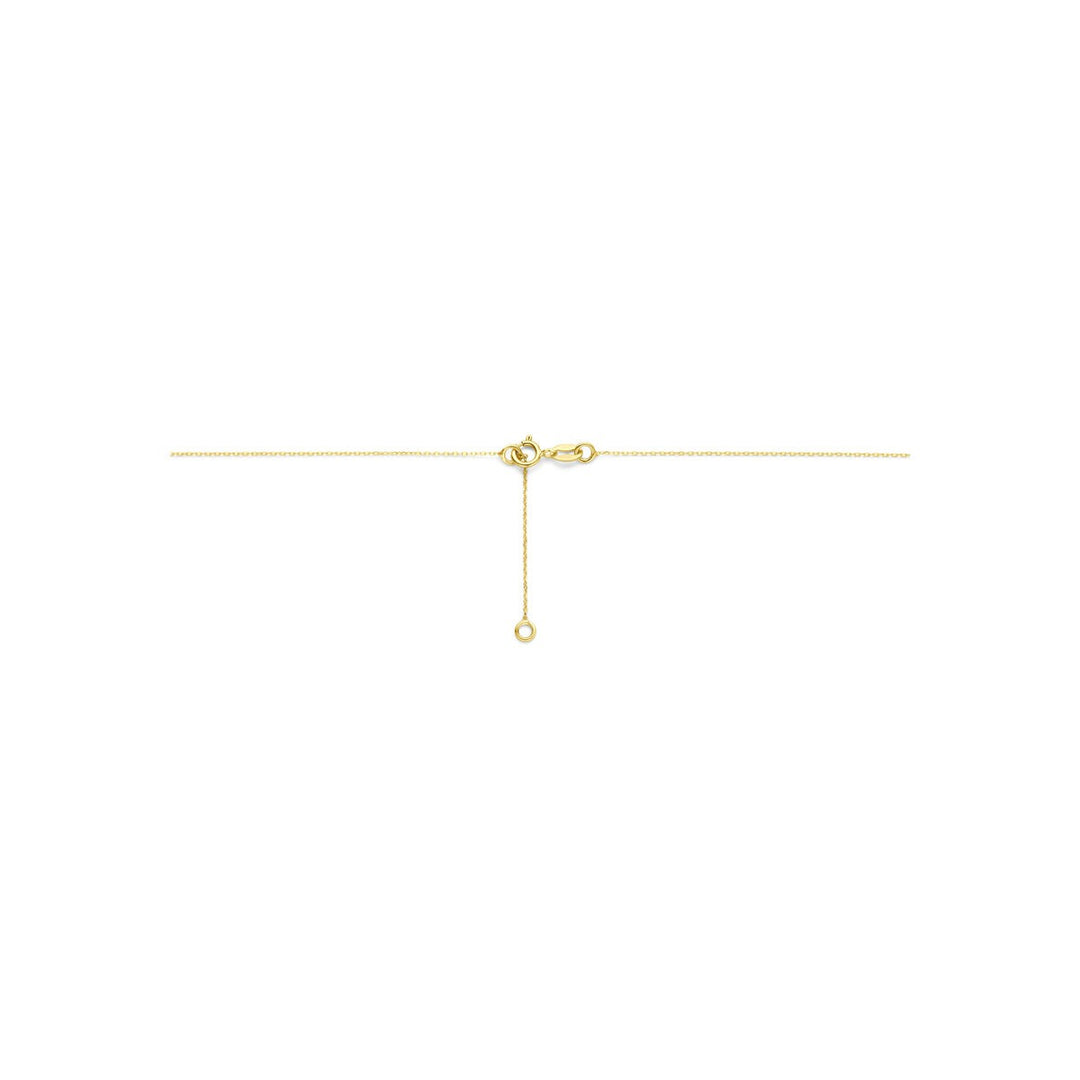 14k Geelgouden collier met bolletjes