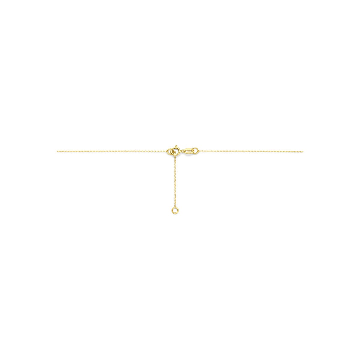 14k Geelgouden collier met bolletjes