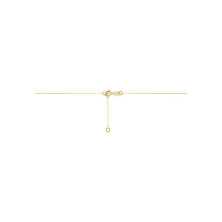 14k Geelgouden collier met bolletjes