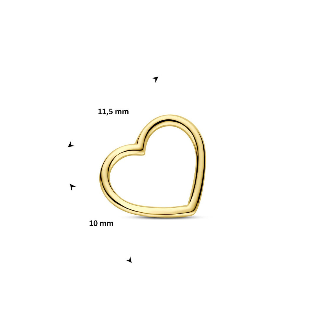 14k Geelgouden Ketting met Hanger Hart