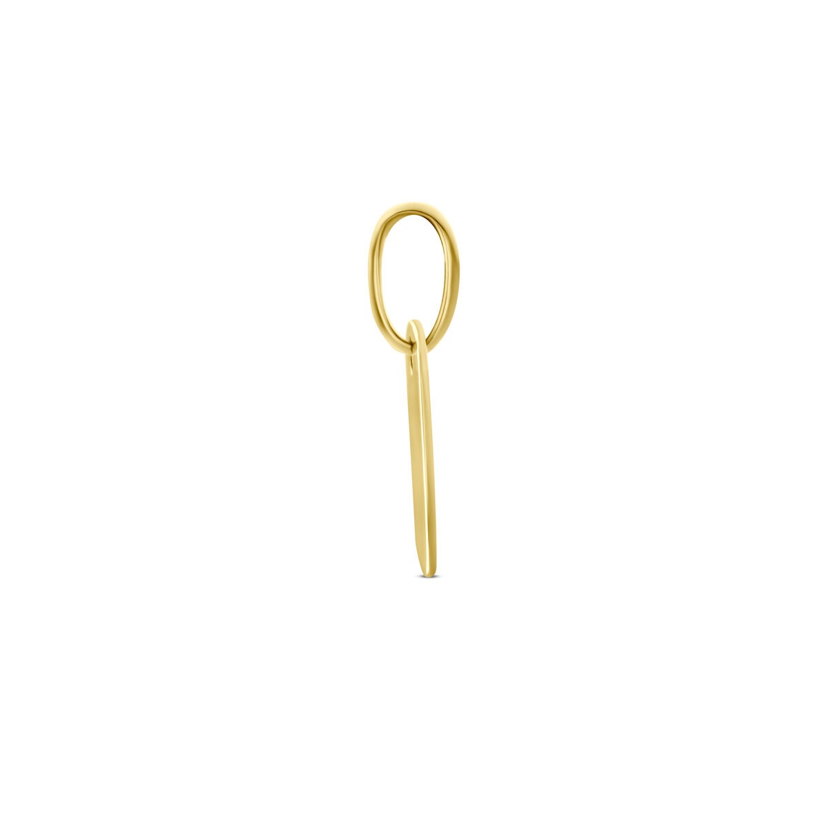 14k Geelgouden Graveerhanger Vierkant
