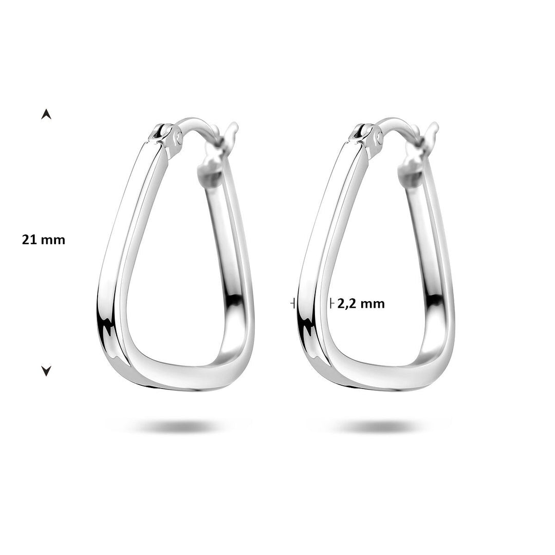Zilveren oorringen gerhodineerd – tijdloze dames oorringen met verfijnde afwerking