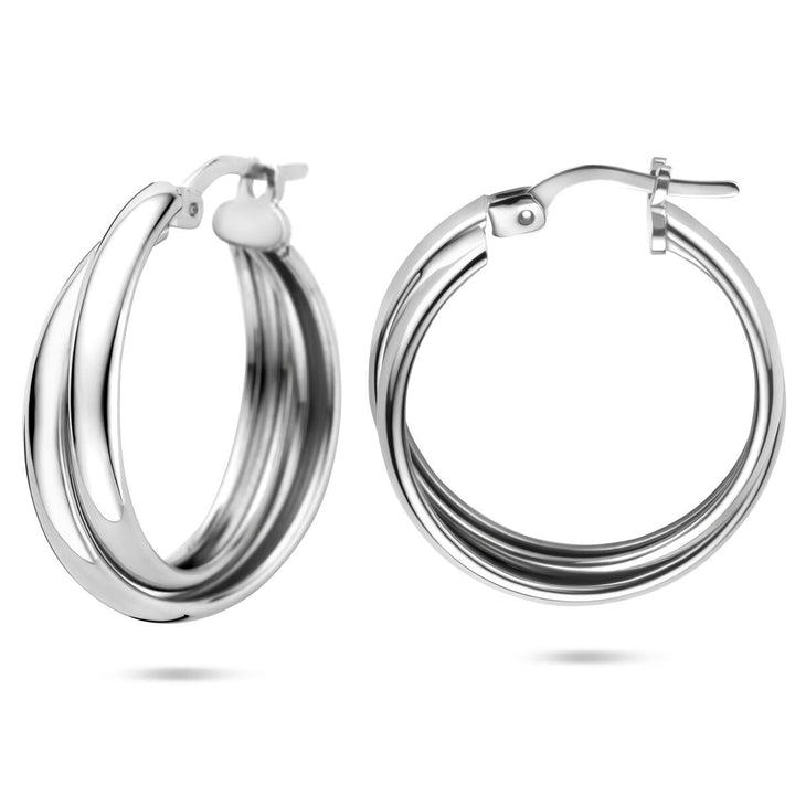 Zilveren oorringen gerhodineerd 925 – Dames Oorbellen