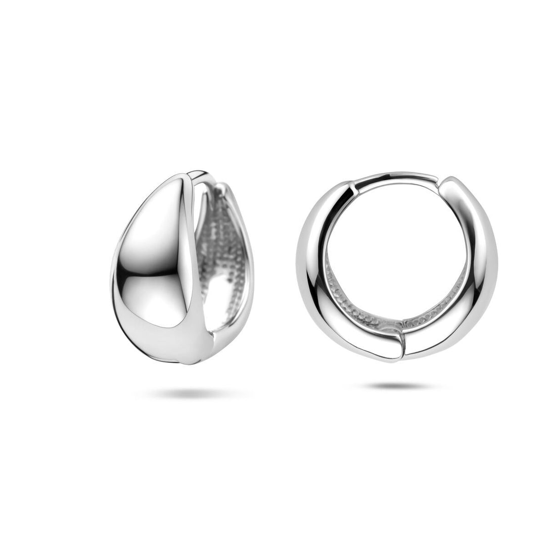 Zilveren dames oorringen 15x7mm
