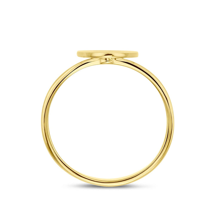 14k Geelgouden graveerring