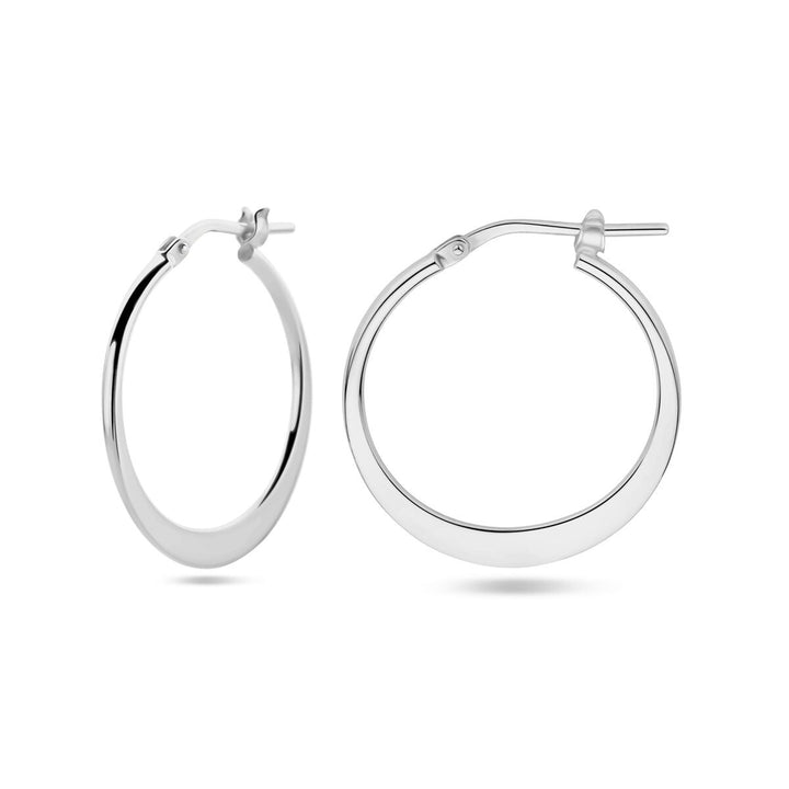 Ohrringe Spitzrohr Silber rhodiniert