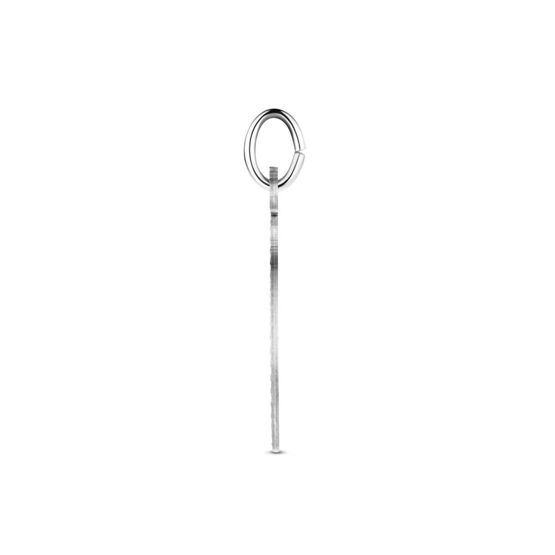 Zilveren graveerhanger – Gerhodineerd 925 zilver 26 mm