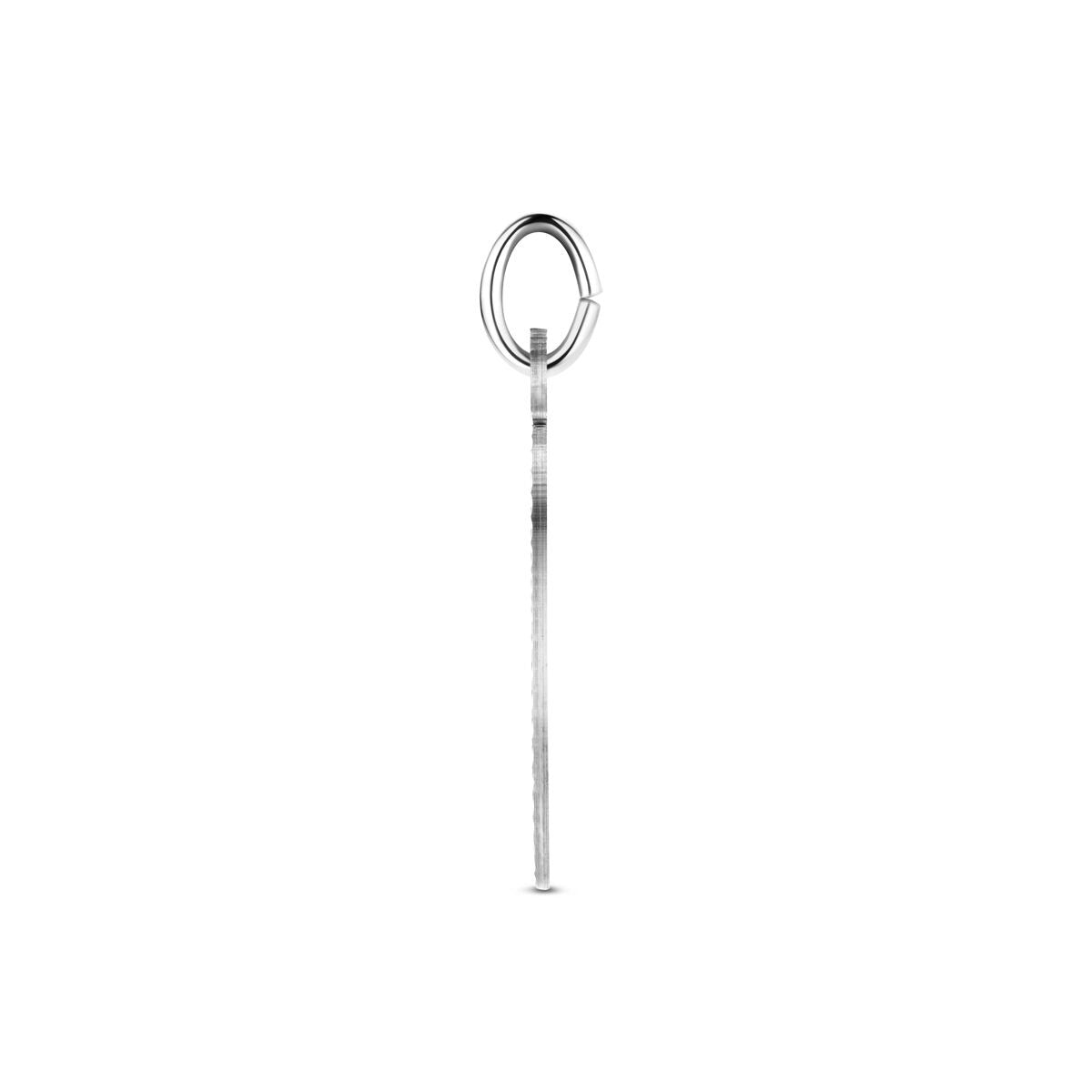 Zilveren graveerhanger – Gerhodineerd 925 zilver 26 mm