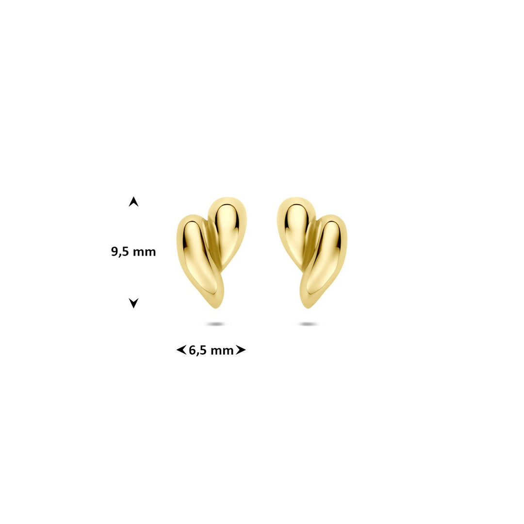 9k Geelgouden stekeroorringen