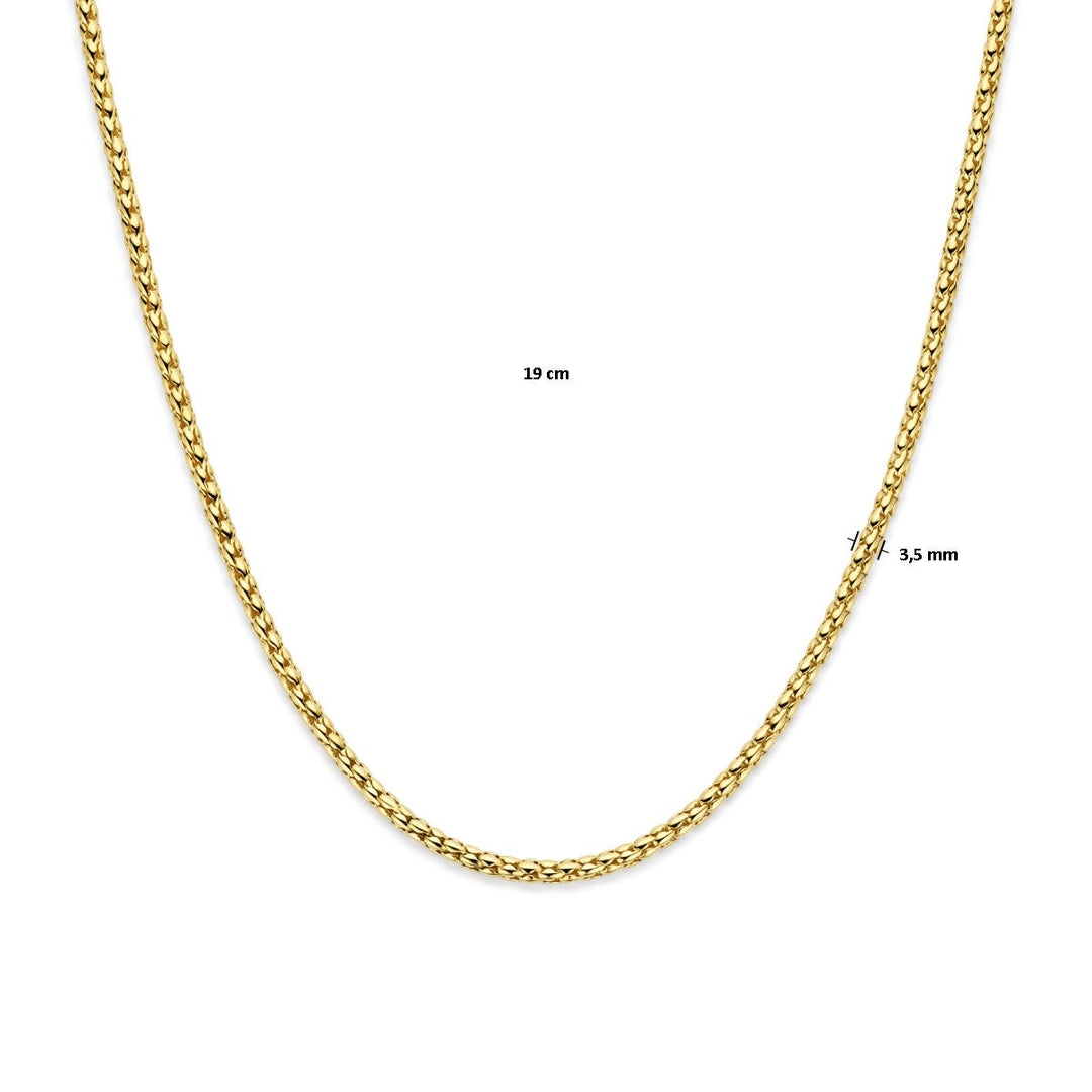 Gouden dames ketting – 14k schakel collier