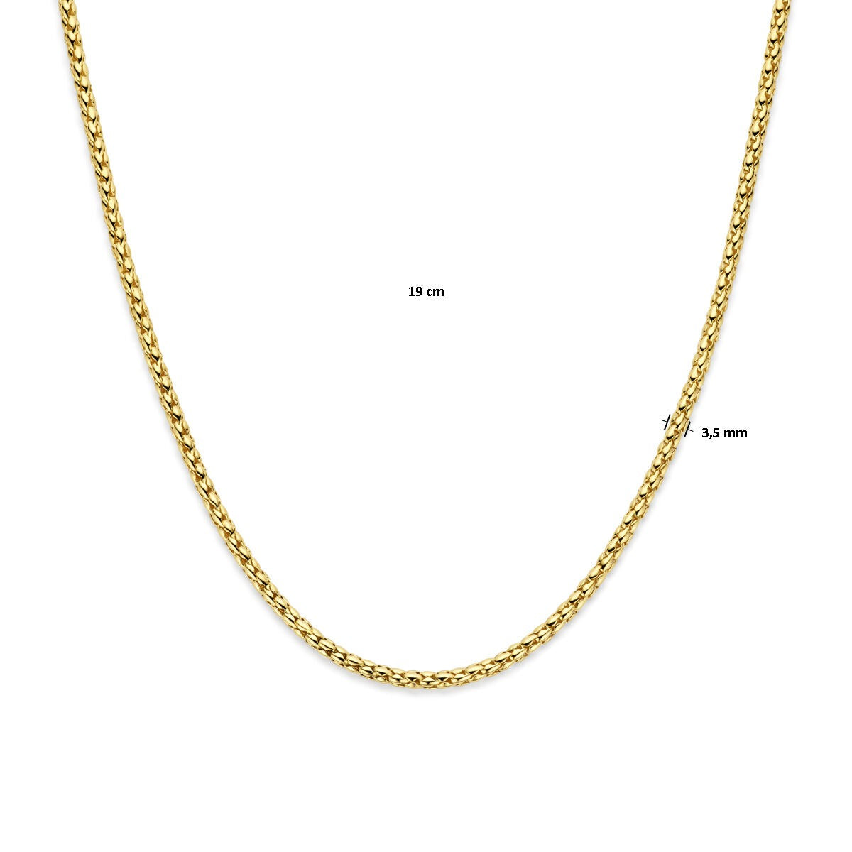 Gouden dames ketting – 14k schakel collier