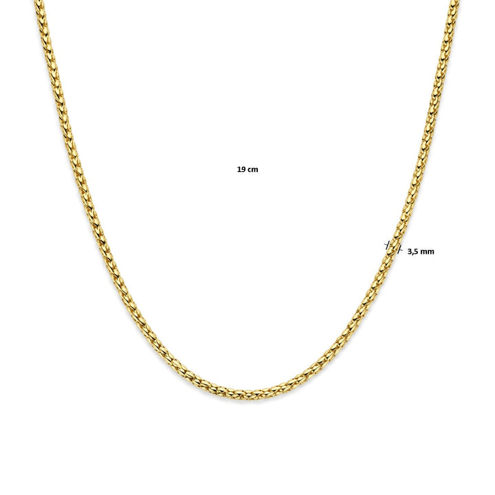 Gouden dames ketting – 14k schakel collier