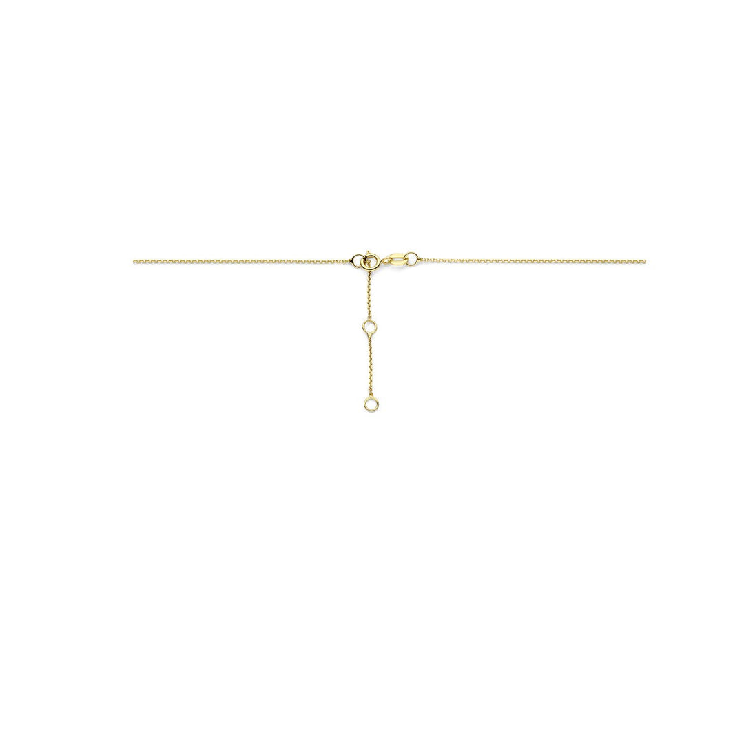 Gouden Collier 14k met Hartje en Zirkonia – Dames