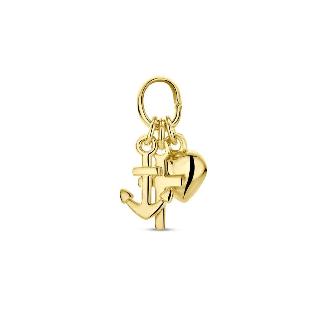 Gouden hanger geloof, hoop en liefde – 9k geelgoud