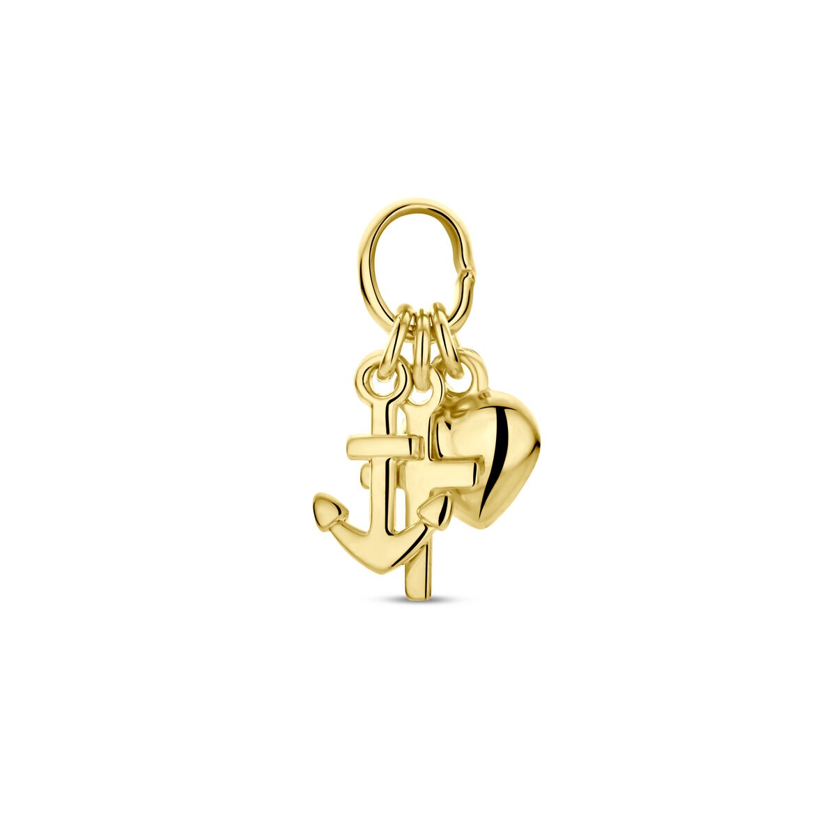 Gouden hanger geloof, hoop en liefde – 9k geelgoud