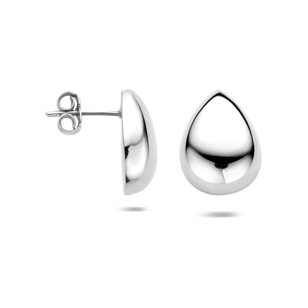 Zilveren oorknoppen in druppelvorm – elegante eenvoud