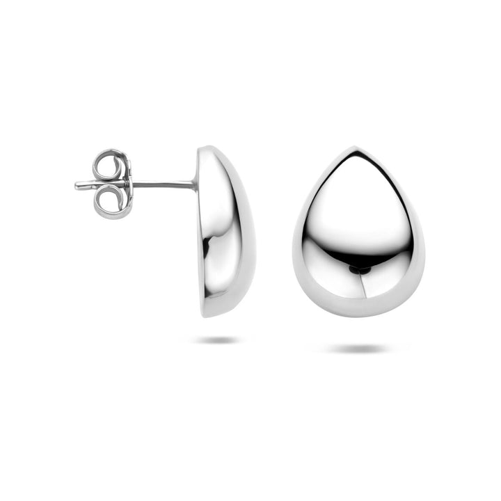 Zilveren oorknoppen in druppelvorm – elegante eenvoud