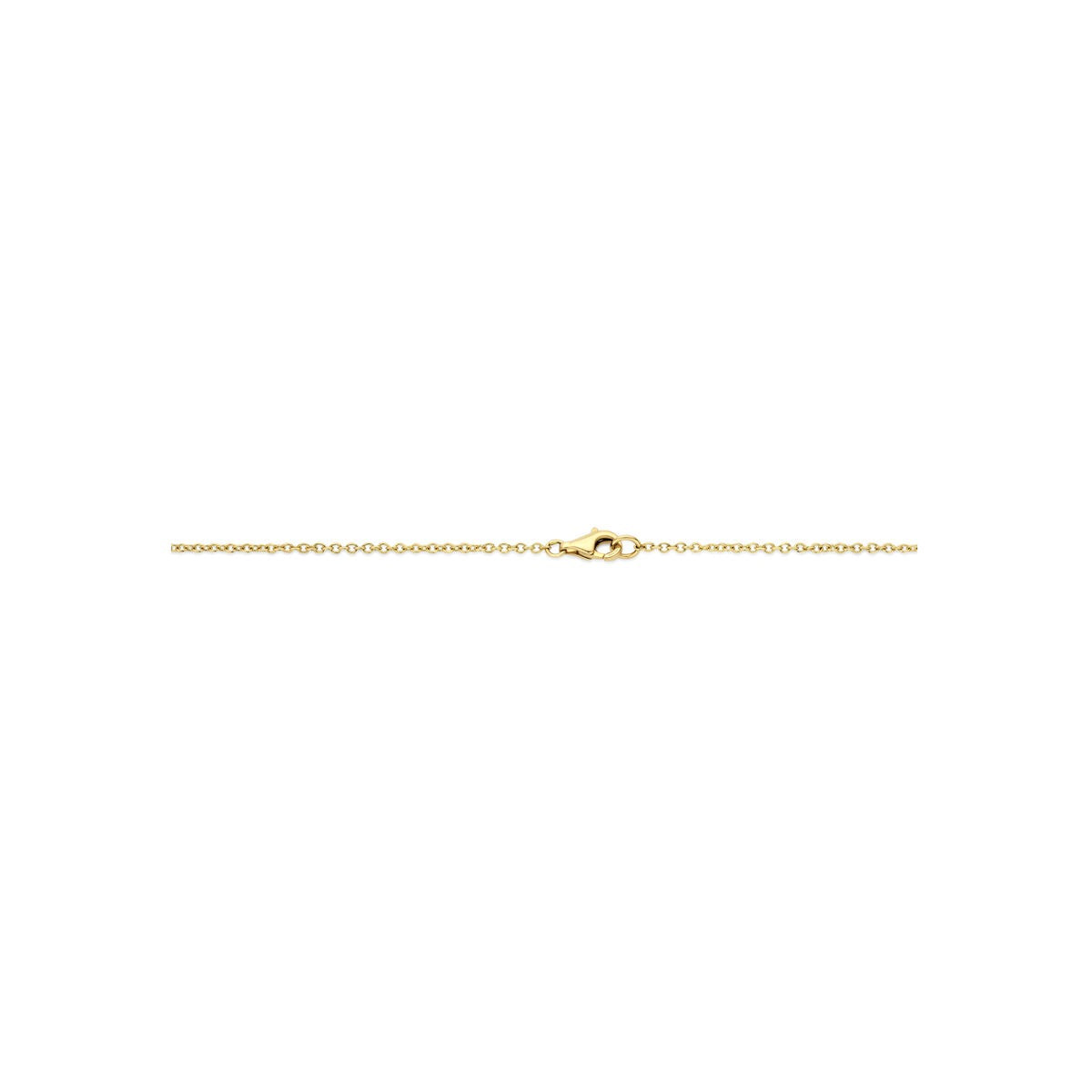 14k Bicolor gouden ketting met diamant 0.80ct