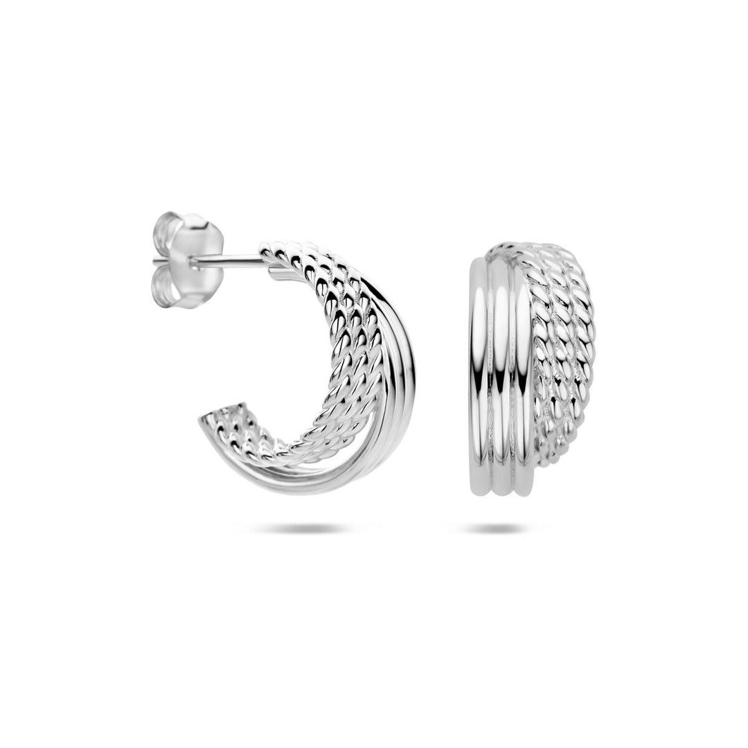 Gerhodineerd Zilveren Stekeroorringen