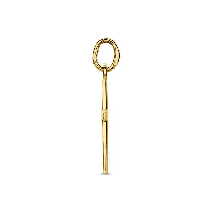 9k geelgouden kruishanger