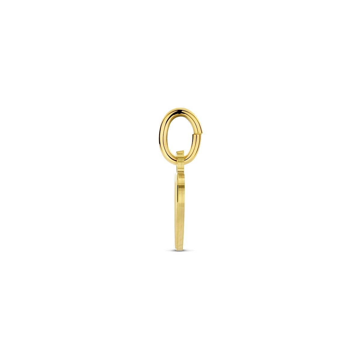 9k Geelgouden hartje graveer hanger