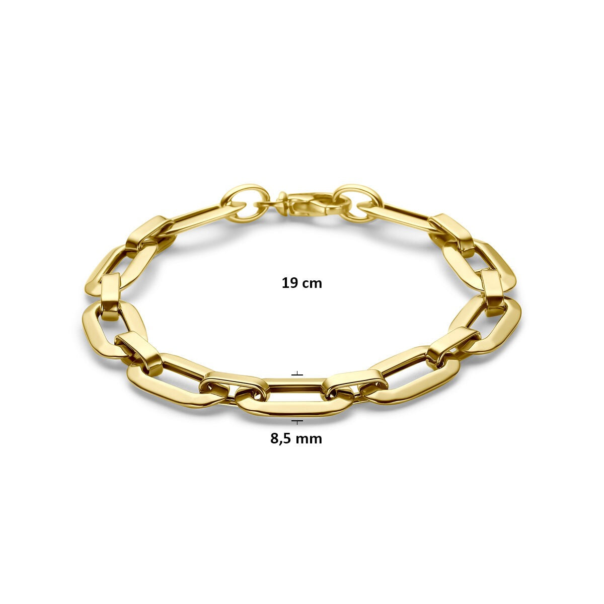 14k Geelgouden anker armband