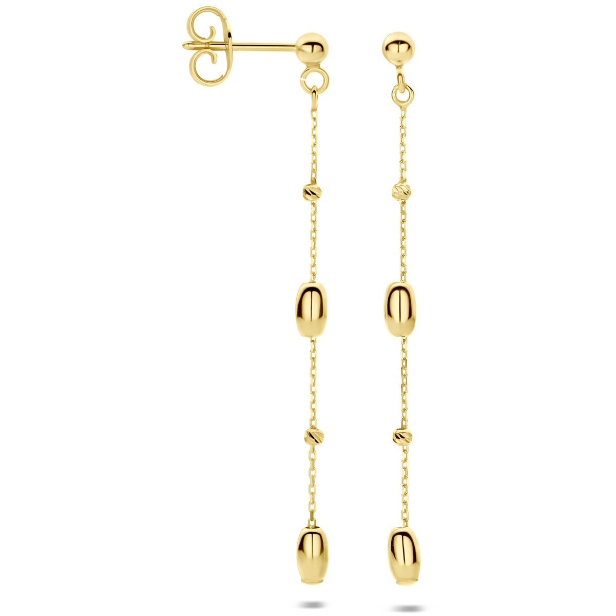 14k Geelgouden Oorhangers 50 mm