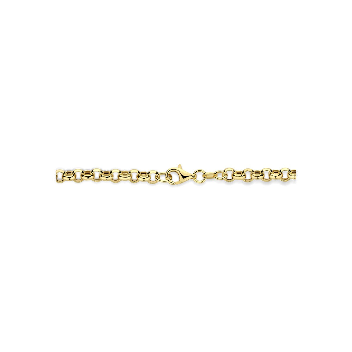 Verguld 925 zilveren Y-collier met connector 46 cm