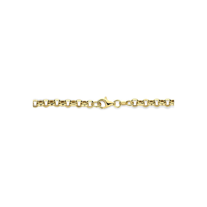 Verguld 925 zilveren Y-collier met connector 46 cm