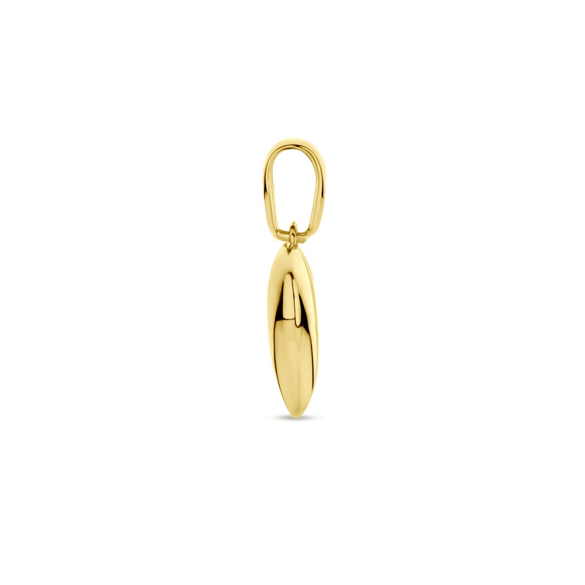 14k geelgouden hartjeshanger – symbool van liefde en elegantie
