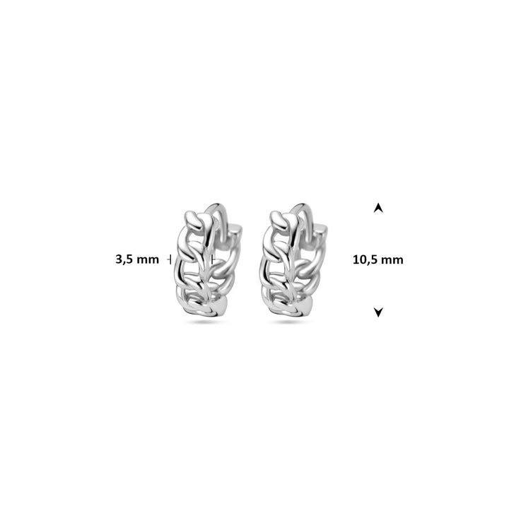 drop earrings silver rhodium plated