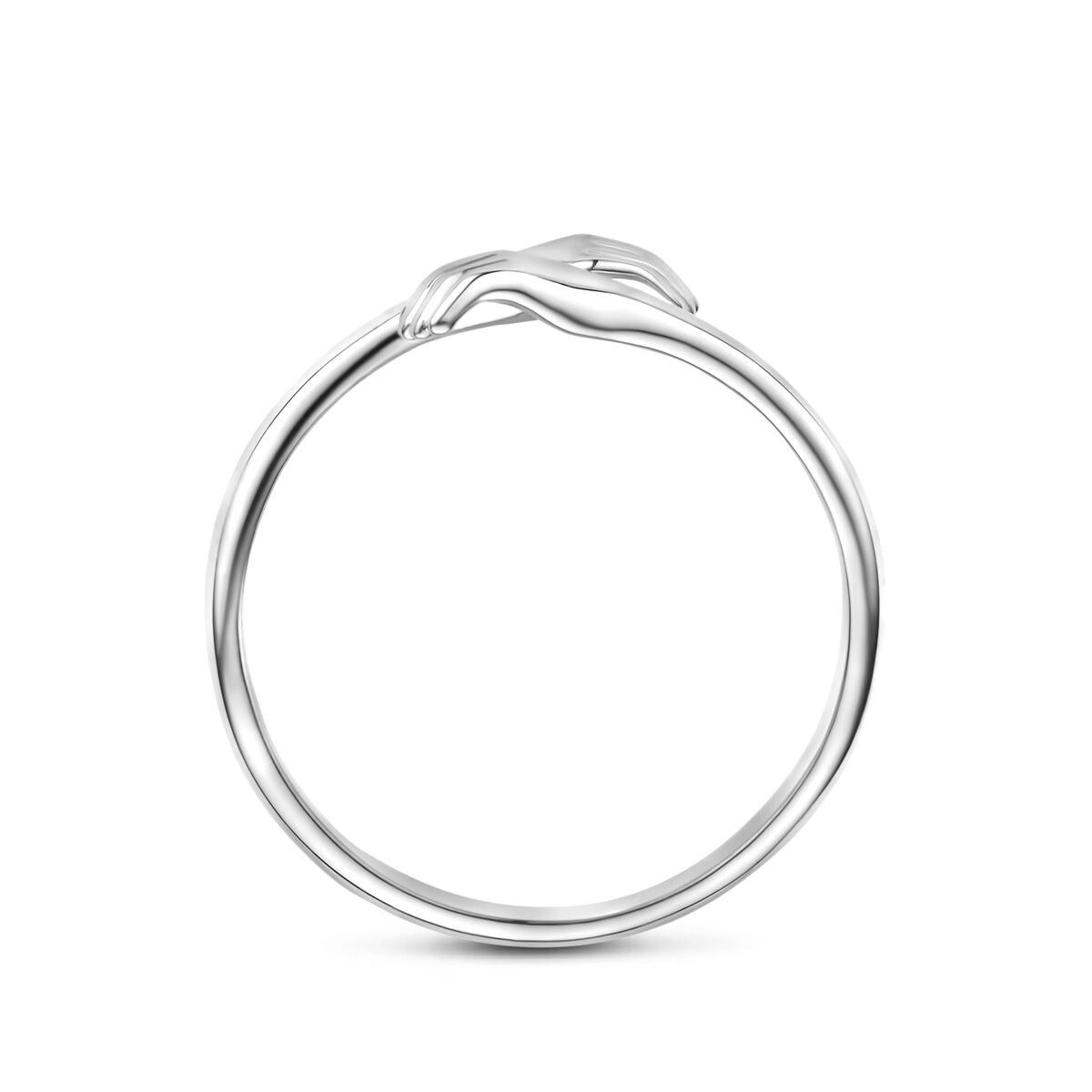 Gerhodineerd 925 zilveren dames ring