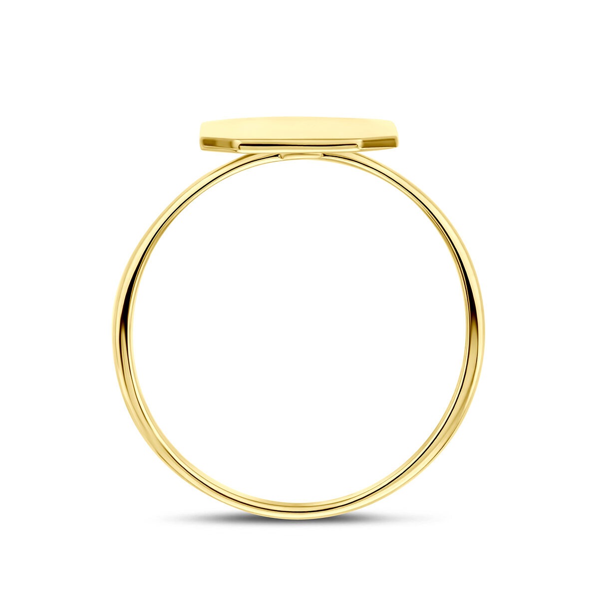 14k Geelgouden graveerring