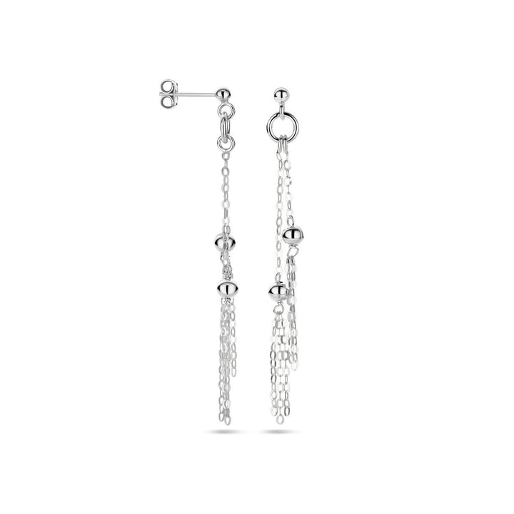 Silber rhodinierte Ohrringe