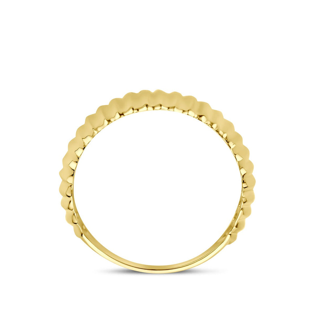 9k Geelgouden ring 8 mm