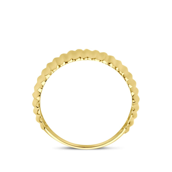 9k Geelgouden ring 8 mm