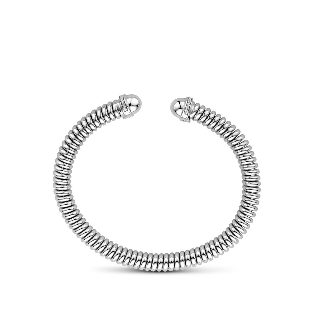 Zilveren dames armband – gerhodineerde spang