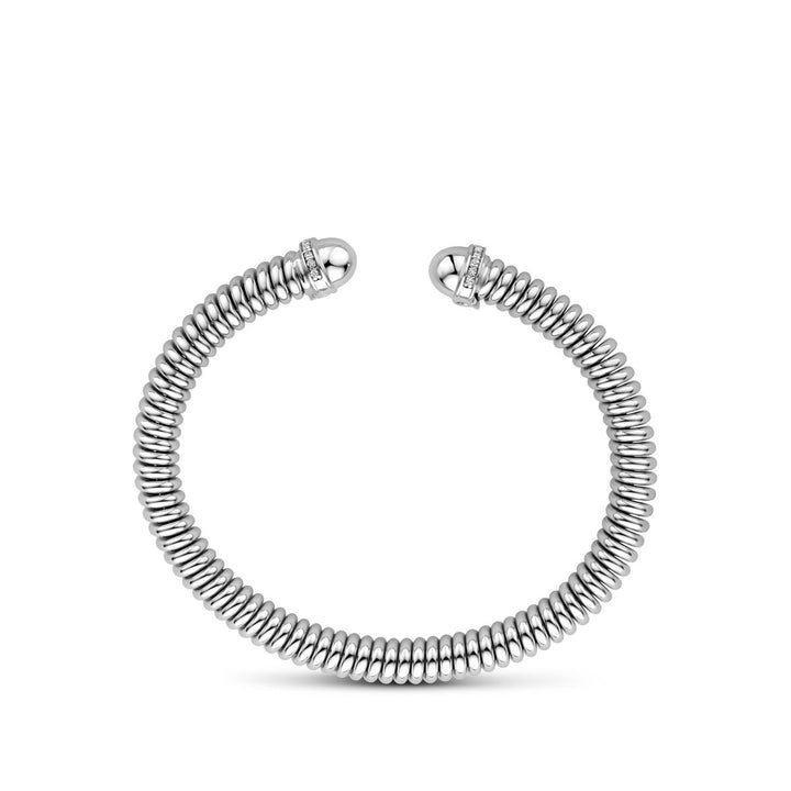 Zilveren dames armband – gerhodineerde spang