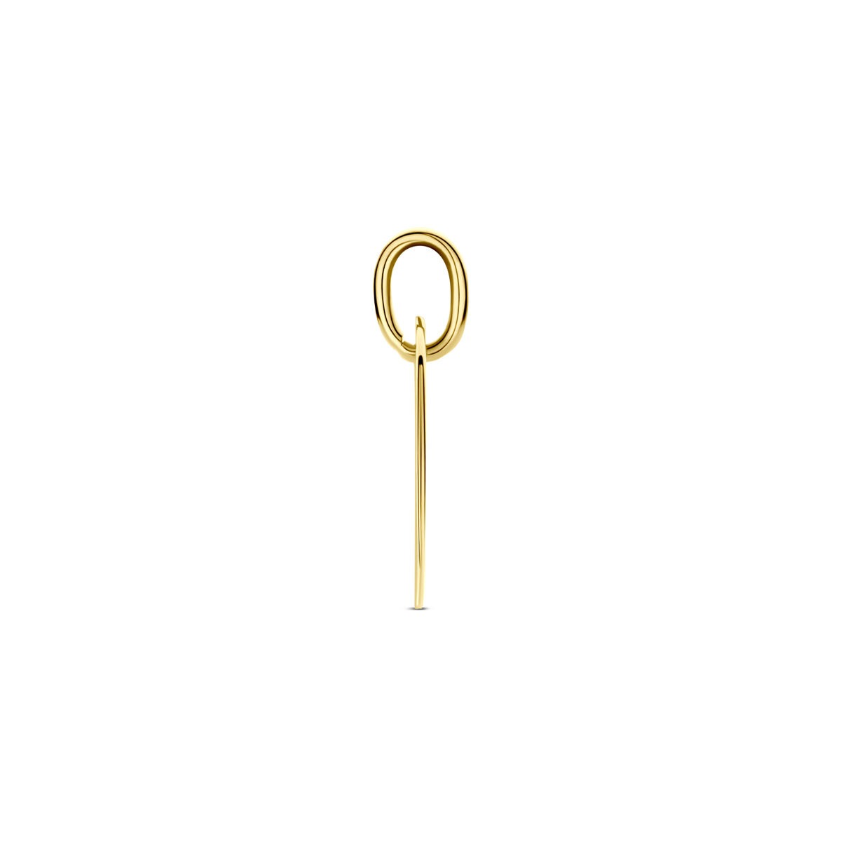 9k Geelgouden graveerhanger hartje 10 mm