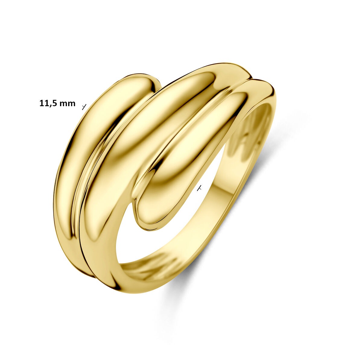 14k Geelgouden dames ring
